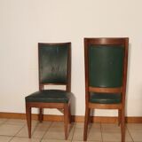 Set of 6 Art deco chairs in mahogany