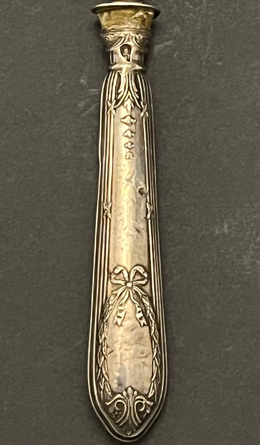 Rocaille silver-plated metal pie server