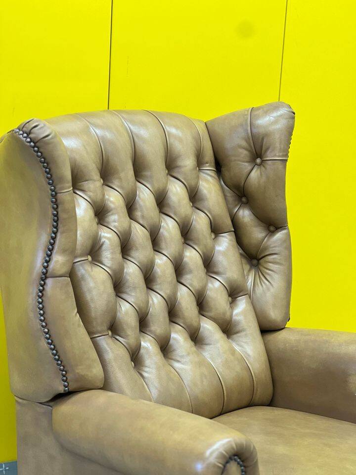 Vintage Handmade Chesterfield Recliner Armchair