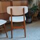 Série de 3 chaises scandinaves vintage