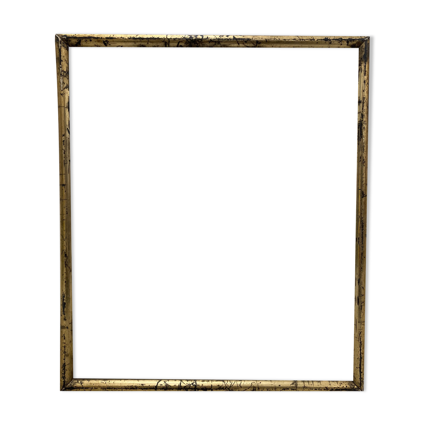 Vintage patinated golden frame