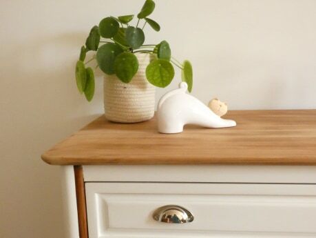 Buffet blanc et bois