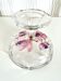 Crystal cut inlaid flower pattern