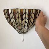Tiffany style stained glass wall light