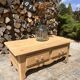 Solid oak coffee table