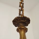 French Antique Art Nouveau Style 3-Light Quality Bronze Chandelier