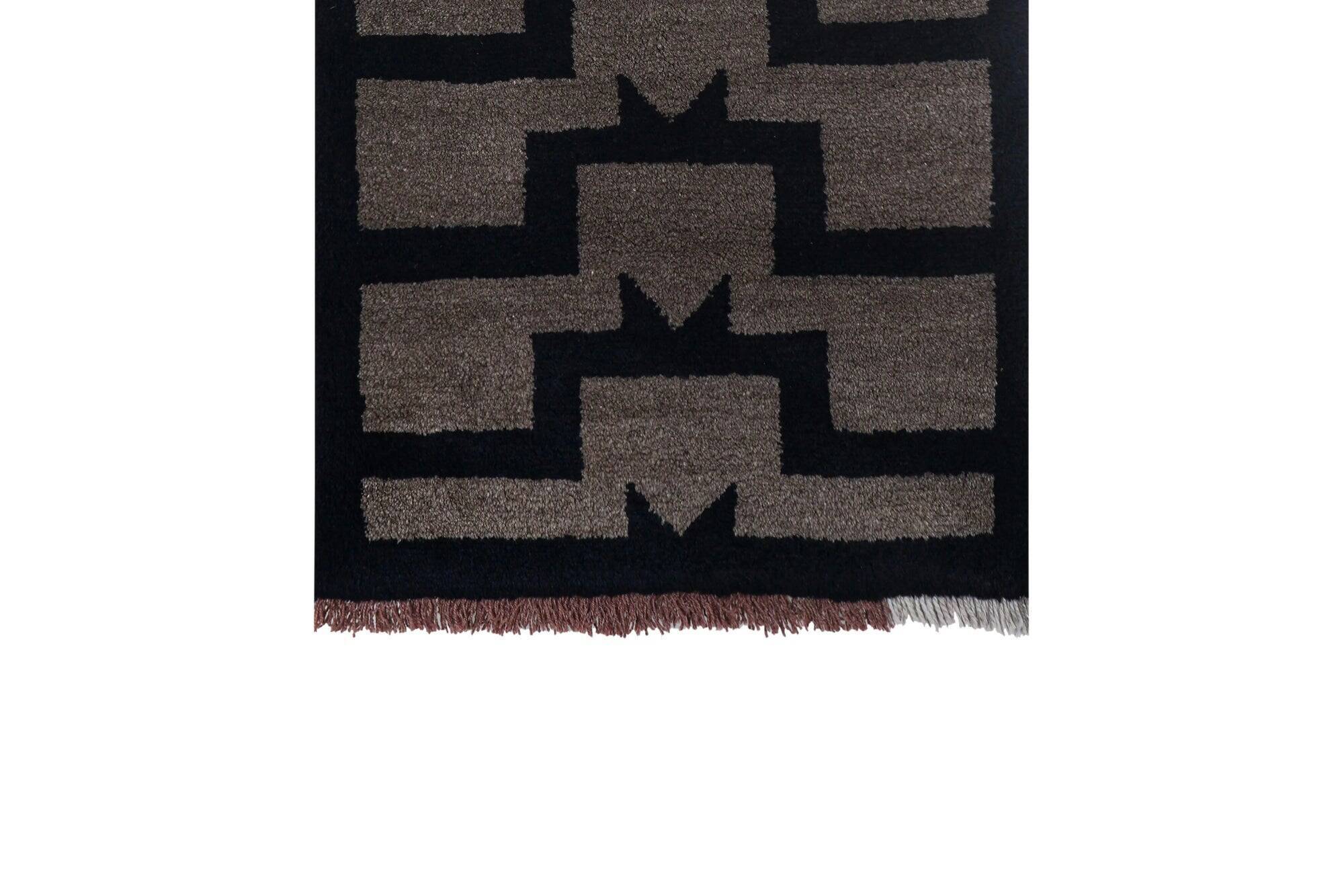 Vintage Turkish rug handmade 83x190 cm