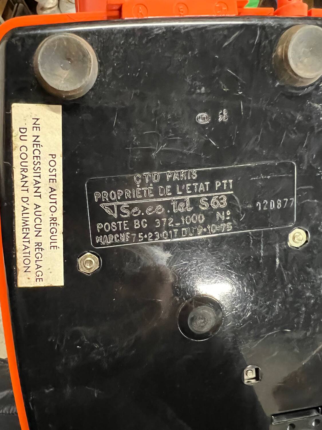 Vintage rotary telephone