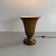 Art Deco conical table lamp in brass by Mazda, 1940s, France