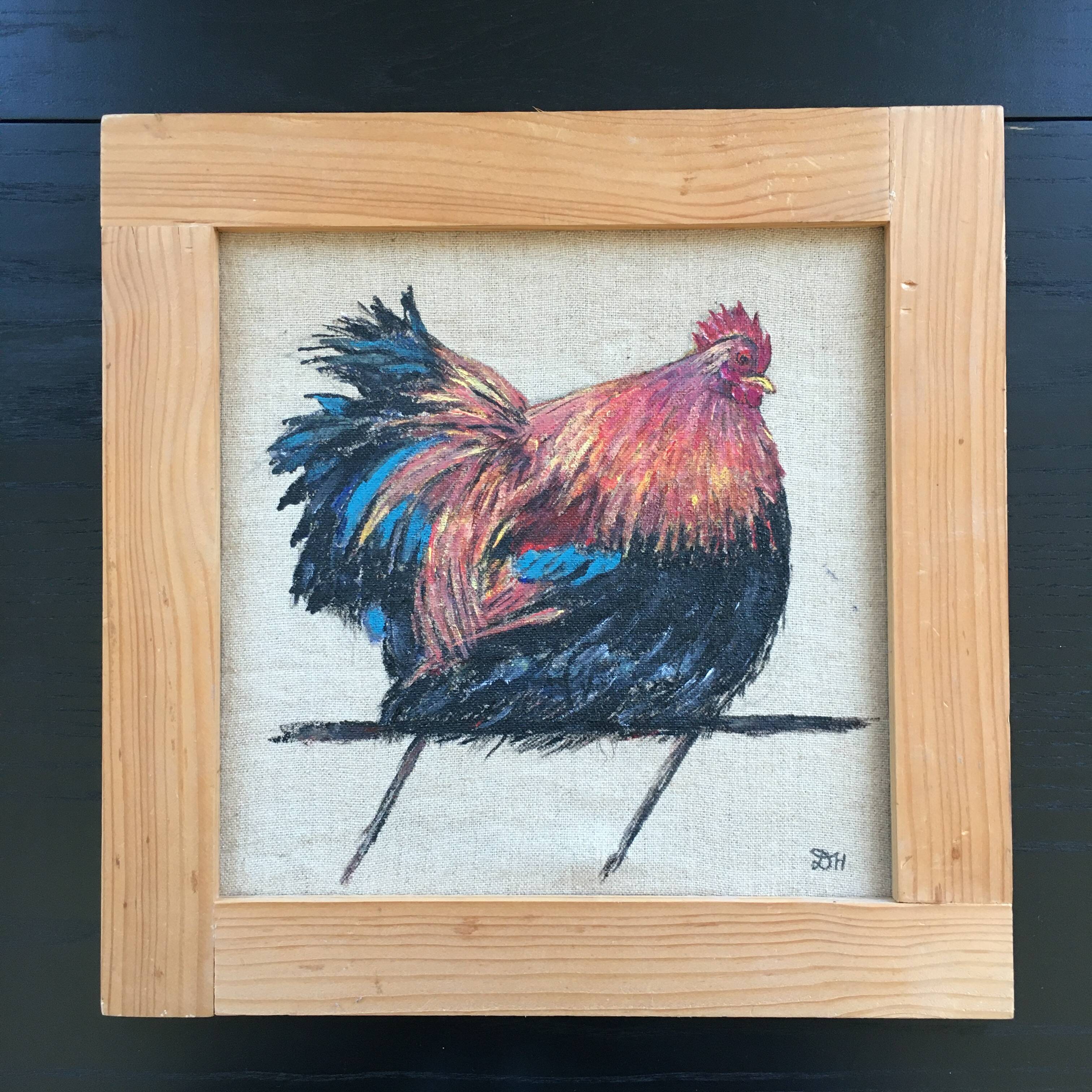 Brown hen painting