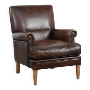 Fauteuil en cuir de mouton