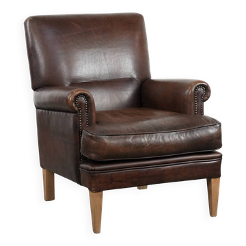 Fauteuil en cuir de mouton