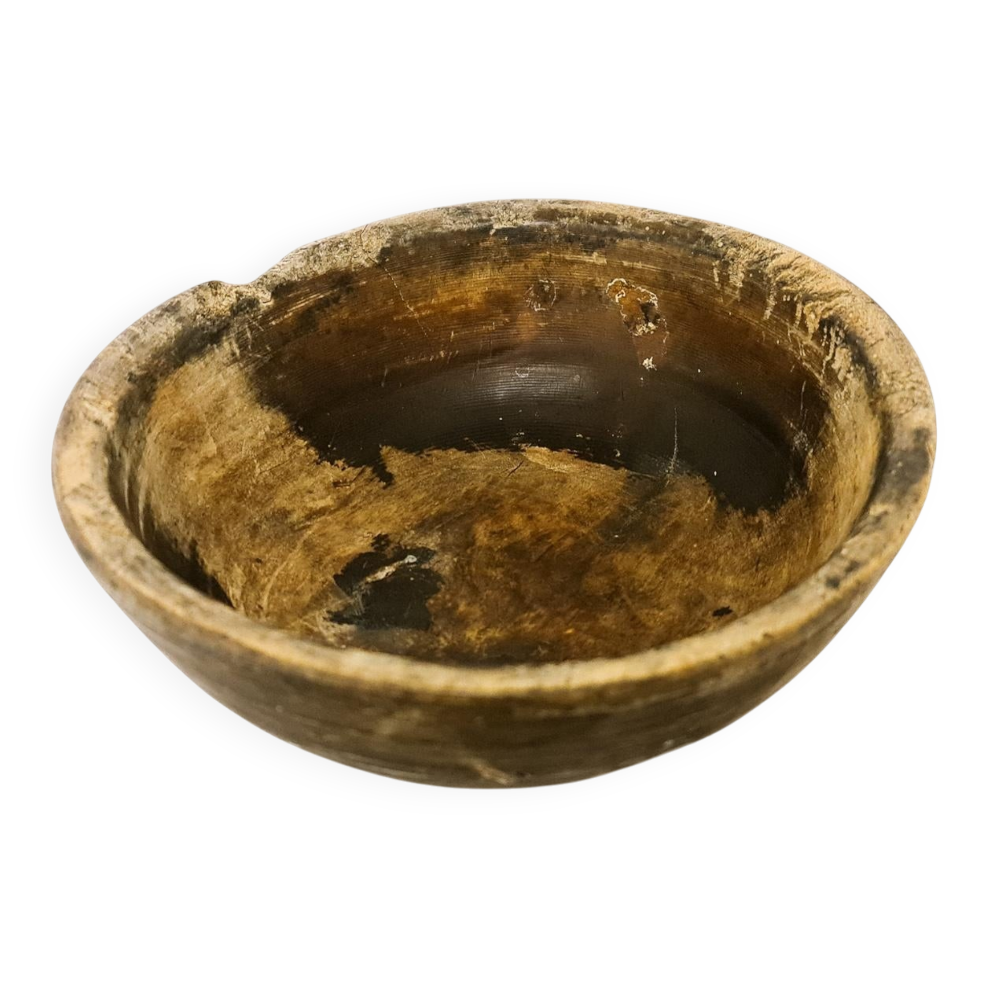 Swedish folk art, unique farmer's bowl from the 19th century.