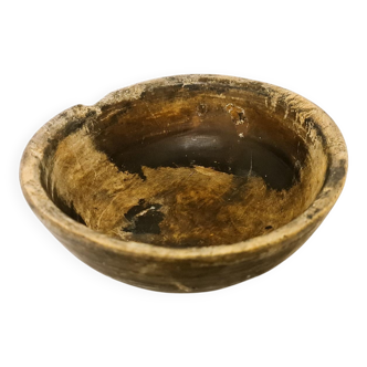 Swedish folk art, unique farmer's bowl from the 19th century.