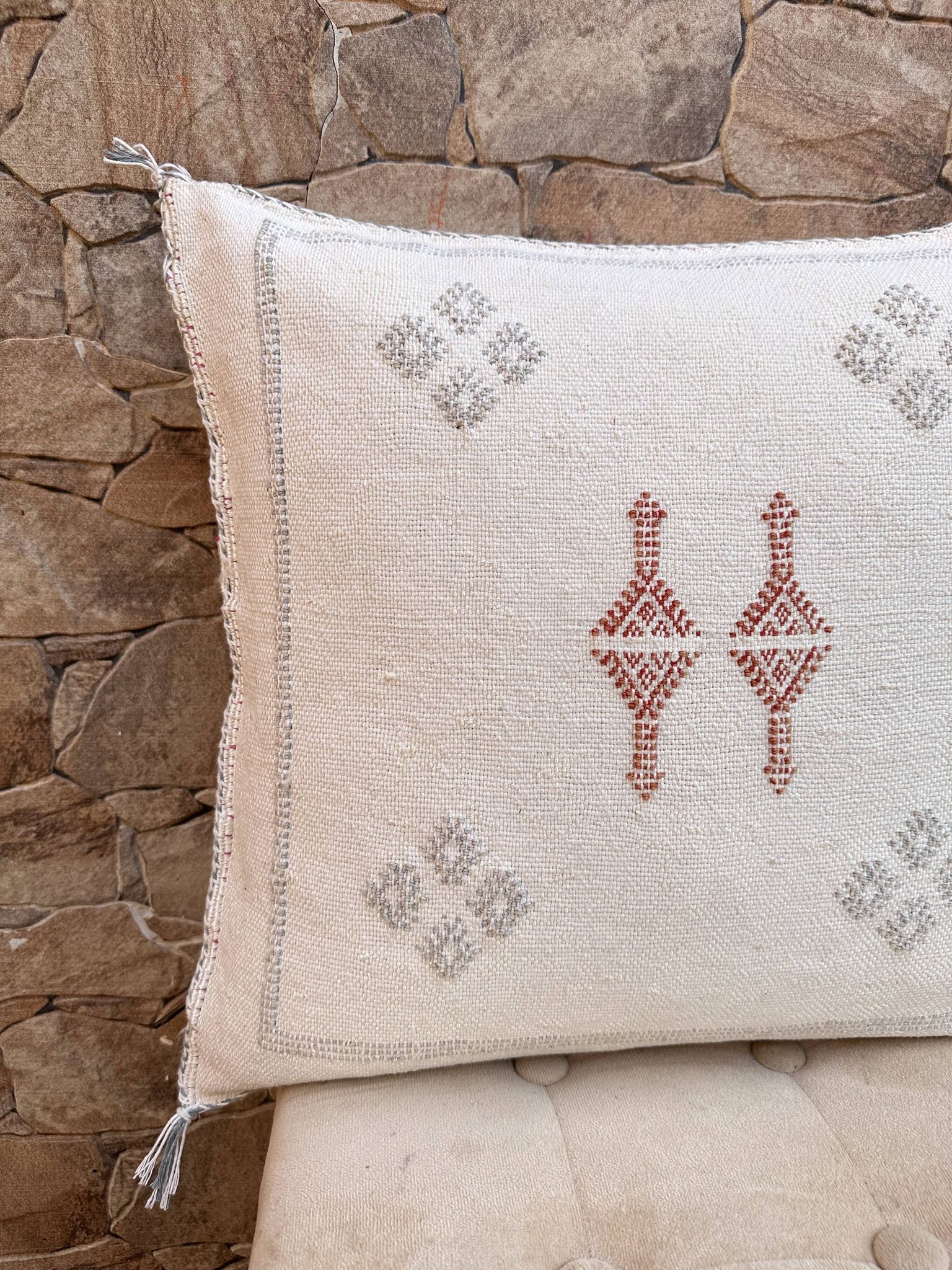 Cactus silk pillow, cactus silk cushion, lumbar pillow, decorative silk pillow