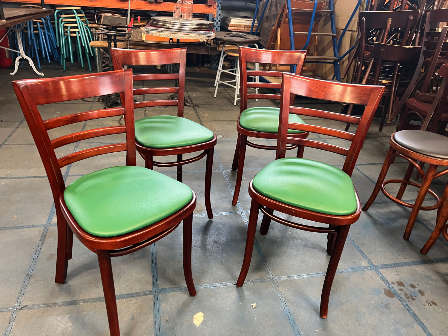Suite of 4 bistro chairs