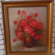 Tableau bouquet de roses rouges