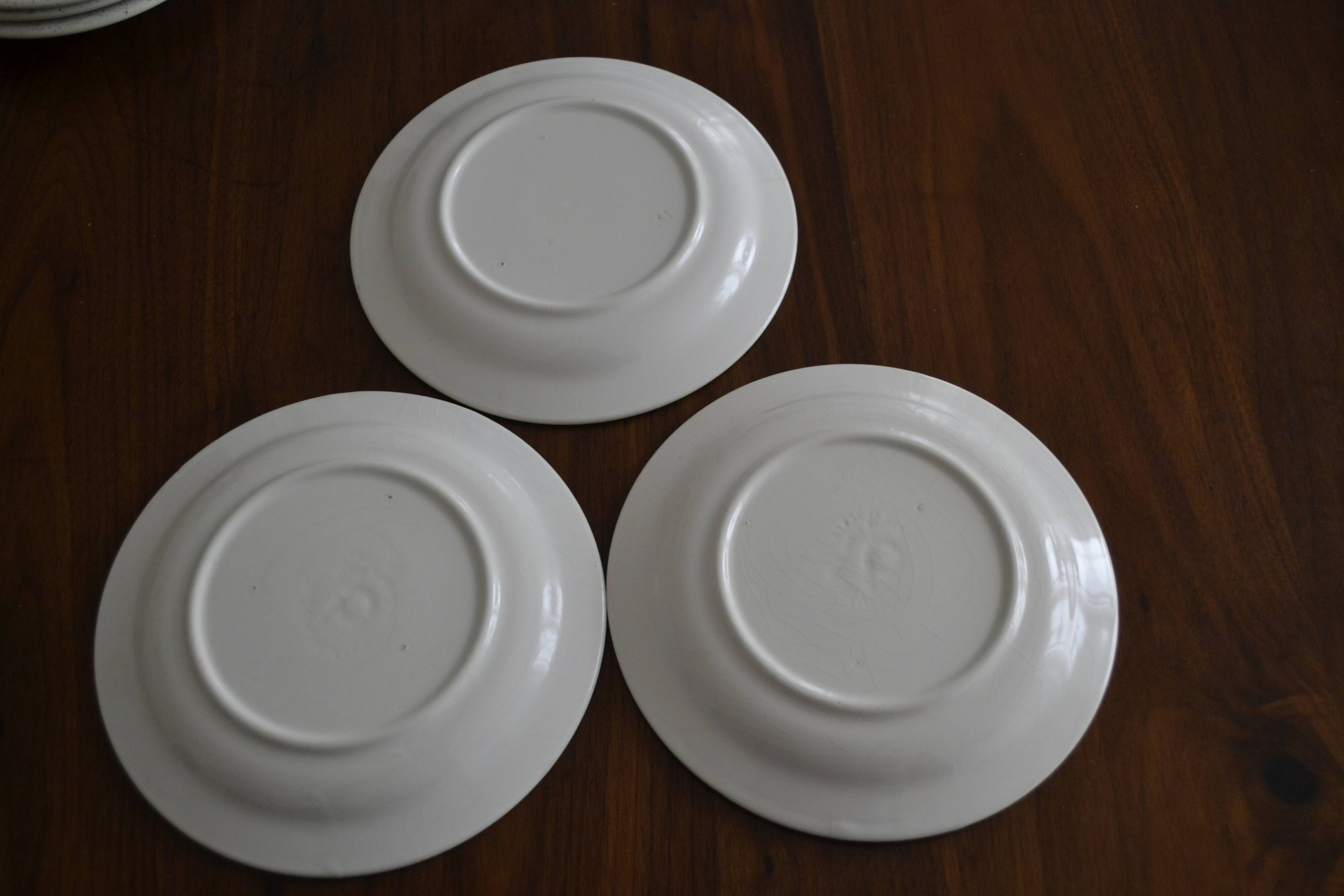 Set of 3 dessert plates Quadrifoglio