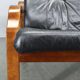 Scandinavian Leather Sofa in the Style of Alvar Aalto, 1970s