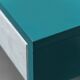 Vintage petrol green desk with drawers 1970s modernism