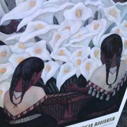 Original exhibition poster Frida Kahlo and Diego Rivera by Jacques and Natasha Gelman 1996