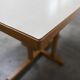 Rare set of 6 Baumann tables 1990, 80x120 and half moon 120cm