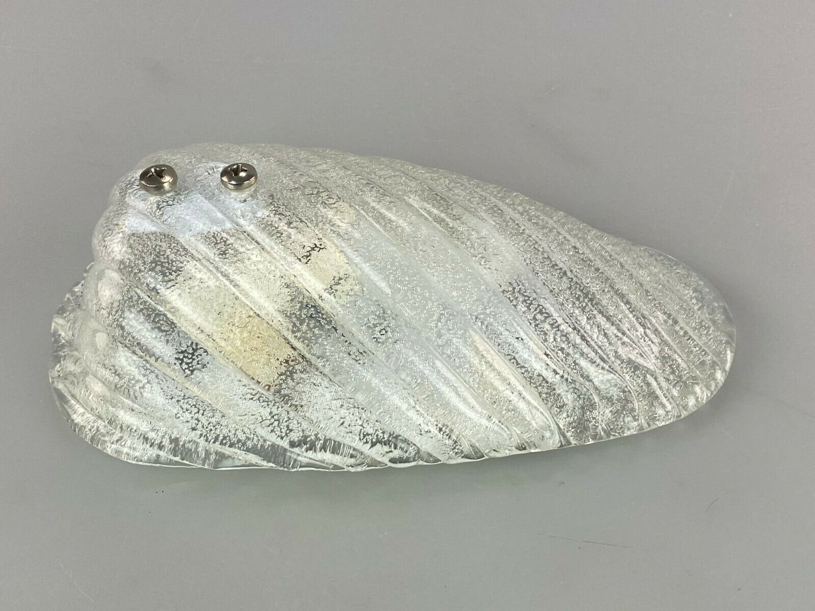 Ice glass wall light space age design