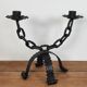 Pair of brutalist candlesticks