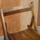 Suite de six chaises pliantes steamer en chêne anglais circa 1900-1920