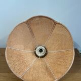 Vintage raffia pendant light