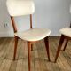 Pair of scandinavian chairs in skaï 50s