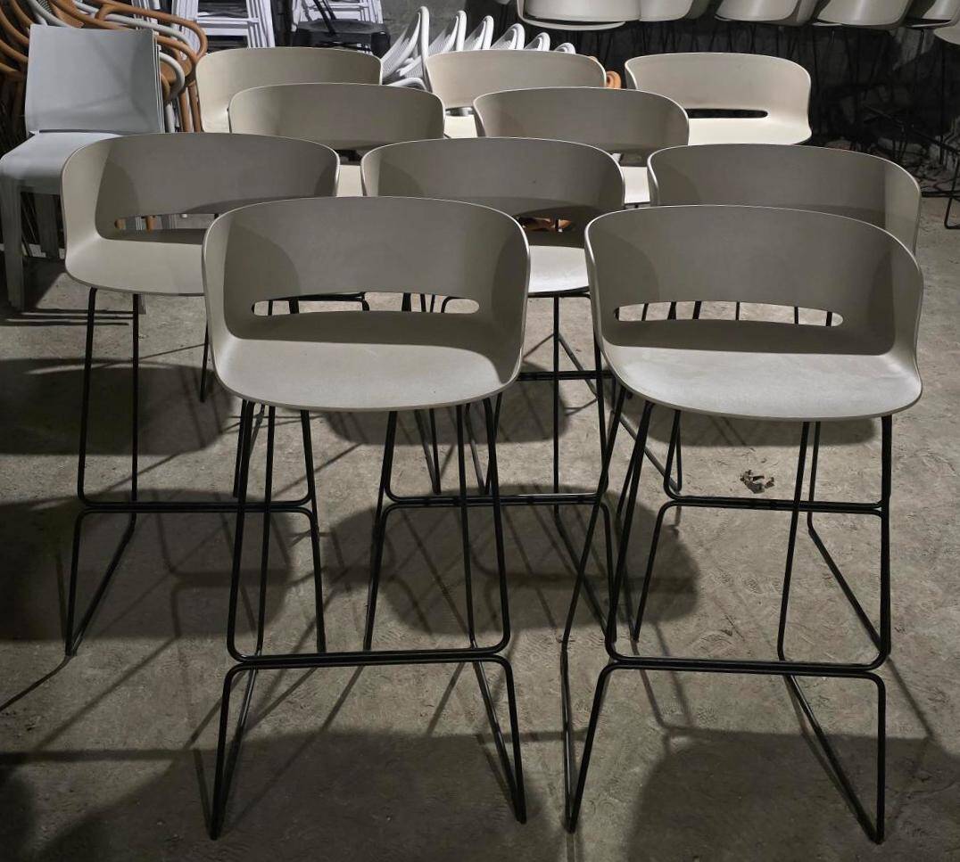 Set of 10 bar stools Bbila 2748, Pedrali