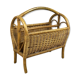 Bamboo and woven rattan magazine holders