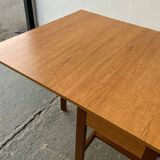 Mid-Century 1960s retro vintage large drop leaf table