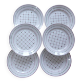 6 flat plates, Betty de Luneville model