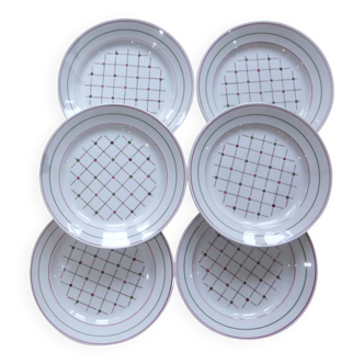 6 flat plates, Betty de Luneville model