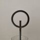 Bougeoir danois en métal et verre, années 1960