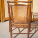 Canned armchair wood imitation bamboo, colonial armchair, interior decoration