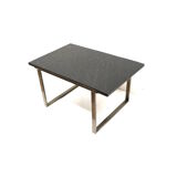 Vintage heavy slate coffee table made in the 1970s