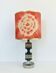Vintage living room lamp pewter base, Italy 60s