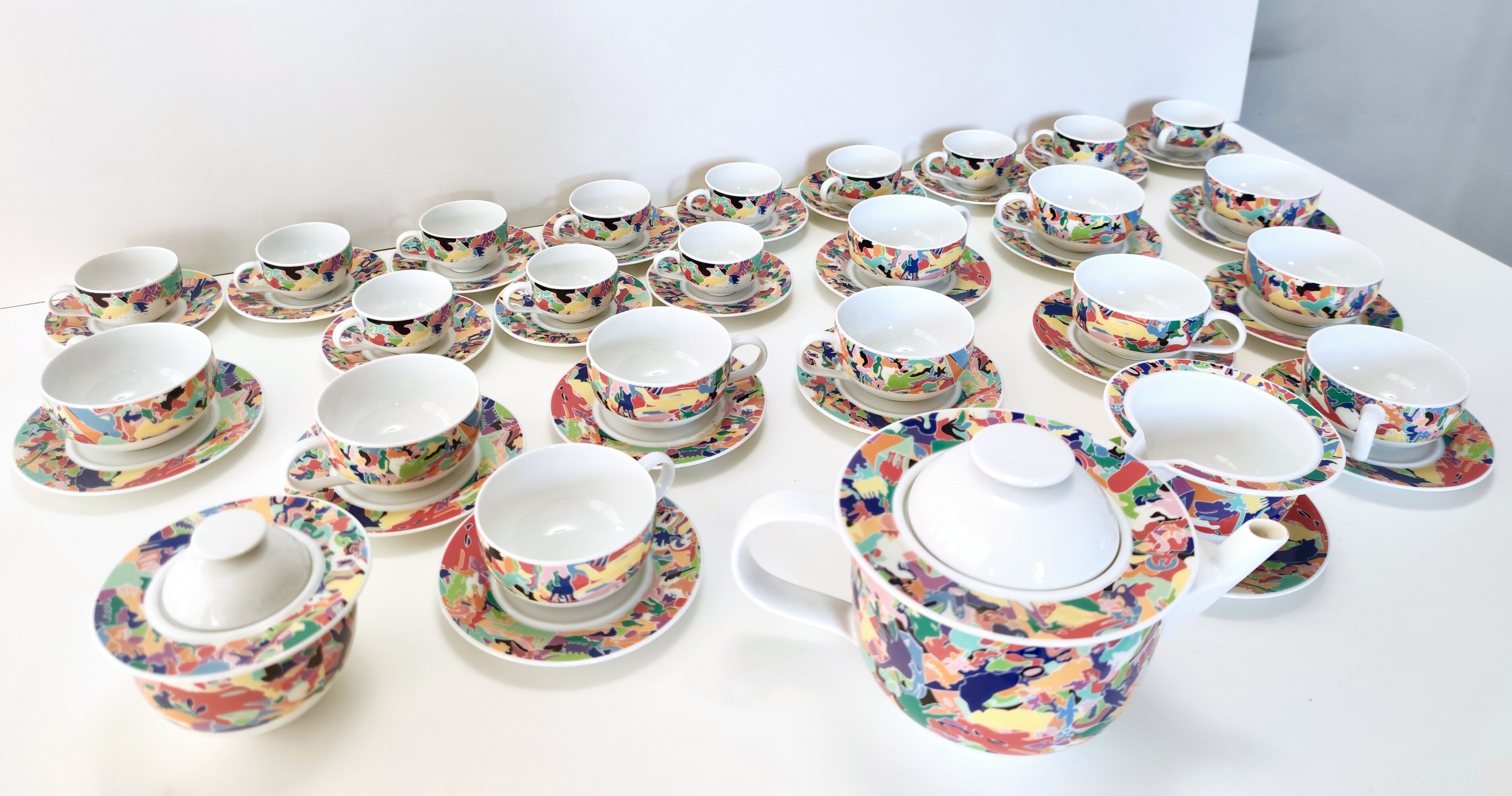 26-Piece Breakfast Set "La Bella Tavola" by Ettore Sottsass for Alessi, 1993