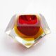 Cendrier diamant en verre de Murano par Seguso