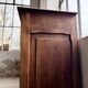 Enfilade, meuble de métier XL en chêne à portes coulissantes, 1900