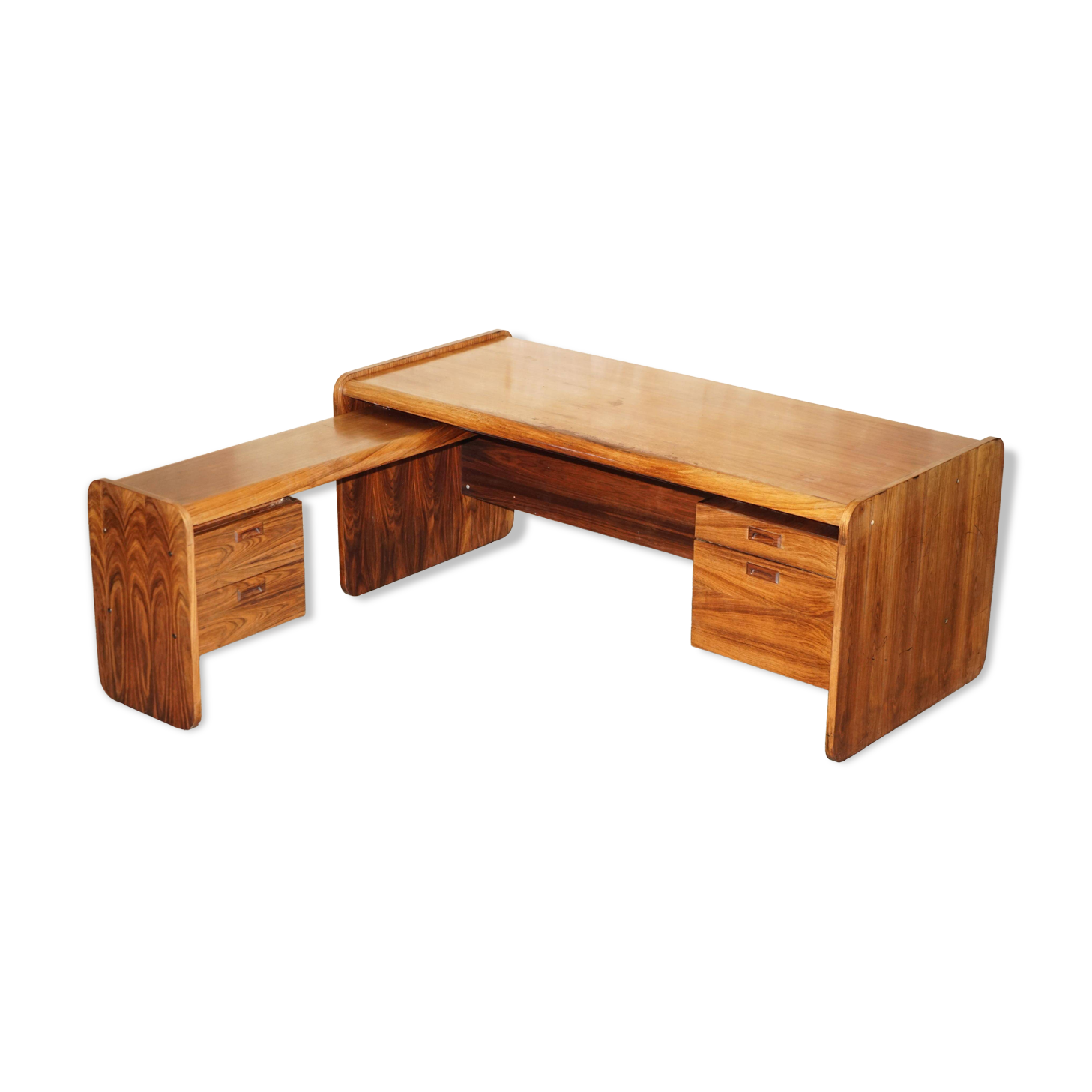 Left corner desk, Brazilian wood, mid-century Danish.