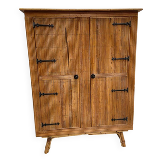 Rattan wardrobe
