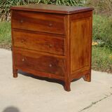 Simple walnut chest of drawers