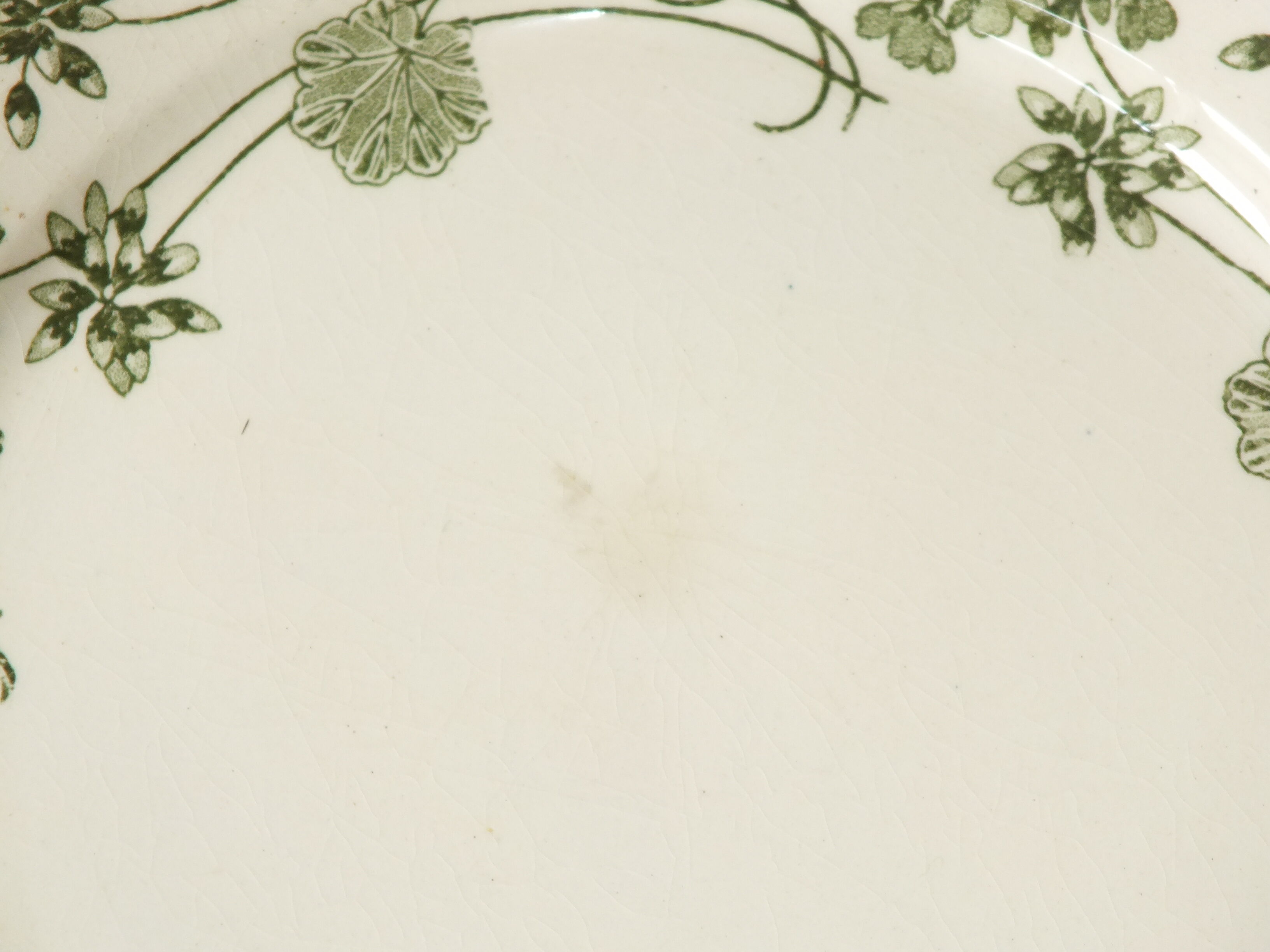 7 flat plates terre de fer sarreguemines u&c geranium