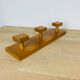 Hook pine three hooks vintage deco chalet