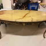Onyx and bronze table