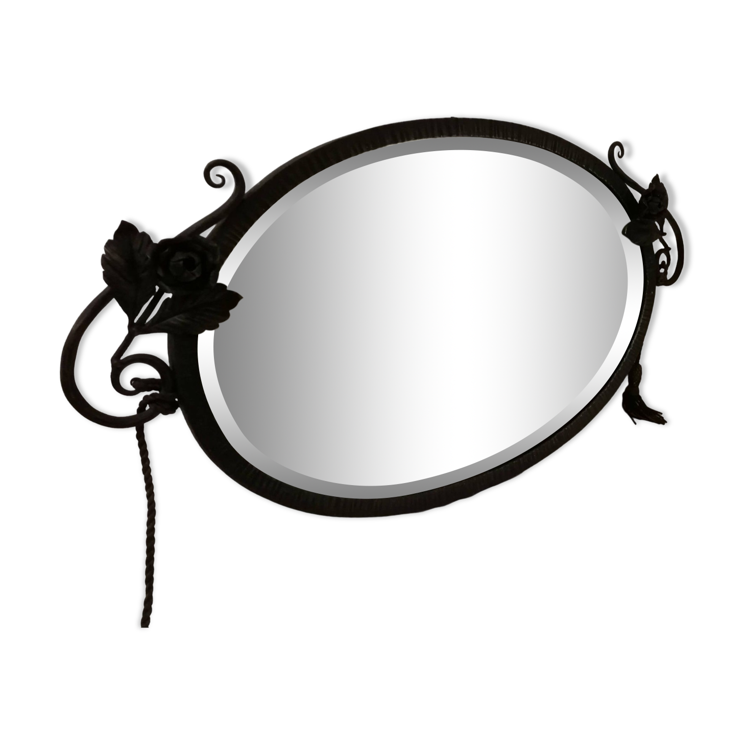 Art Deco Wrought Iron Mirror